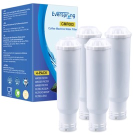 TÜV SÜD Certified Coffee Filter, Compatible with Krups F088 Melitta Pro Aqua, Fits Many Models from AEG, Bosch, Siemens, Nivona, Melitta 4 Pieces from EVERSPRING (Invoice Available)