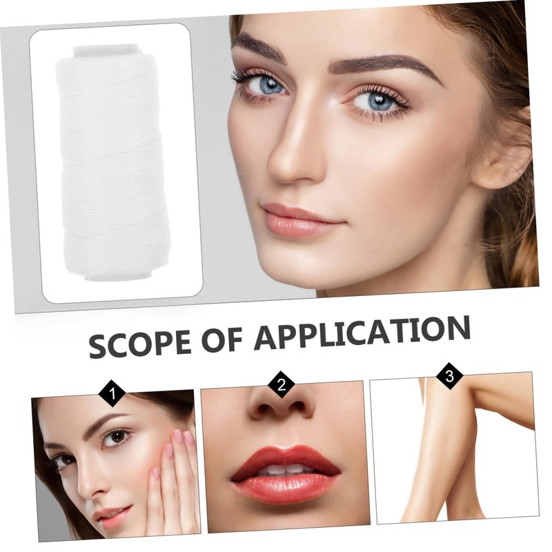 Baluue 1roll Threading Thread for Facial Hair Removal Precision Epilator