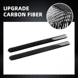 FXETRNL Armrest Box Side Strips, Real Carbon Fiber Decor Covers for Mini 2024 U25 Countryman, Protective Panels Car Interior Accessories, Black