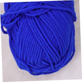 Operitacx 50g Royal Blue Milk Cotton Yarn Soft Chunky Knitting Yarn for Crochet DIY Projects Sweaters Hats Scarves for Warm and Comfortable Crafts