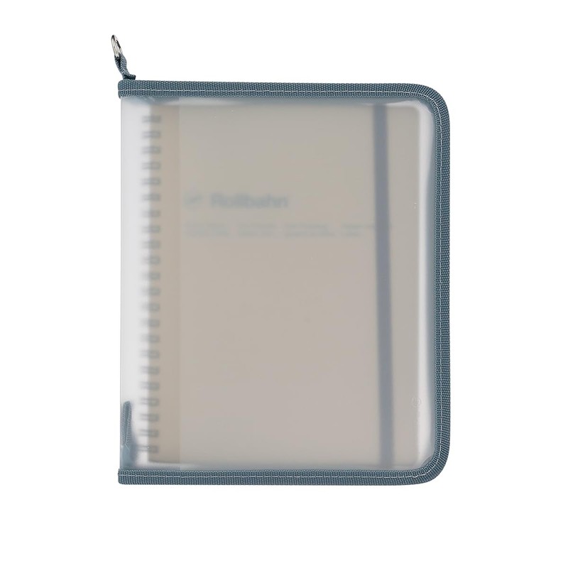Delphonics A5 Memo Round Case with Rollbahn Pocket (Blue Gray)