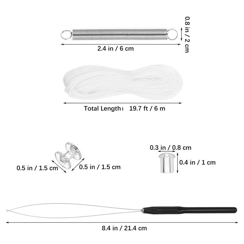 iplusmile Rv Pleated Shade Repair Kit with Restring Tool and