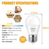 Ajuns LED 3W 25 Watt Light Bulbs Equivalent, 120V Ceiling