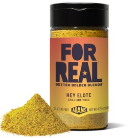 FOR REAL Hey Elote Seasoning - Chili Lime Latin-Inspired Blend for Corn, Chicken, Fish & More - Gluten Free, Kosher, No Seed Oils or MSG - Bold Flavor Fiesta - 4.75oz