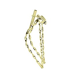 Lowrider Bike 26" Bent Flat Twisted Spring Fork 1" Gold.Beach Cruiser Bicycle Fork