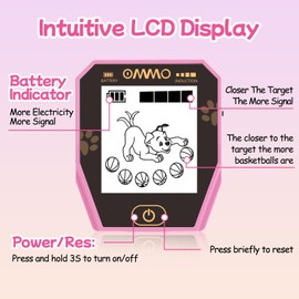 OMMO Metal Detector, Rechargeable Built-in Battery Kids Metal Detector with Funny LCD Display, Adjustable Metal Detectors for Kids with IP67 Waterproof 6.5” Search Coil for Exploring Outdoor