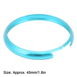 Key Fob Ring Cover, Akozon Aluminum Smart Key Fob Ring Rim Trim Cover Replacement for MINI R55 R56 R57 R58 R59 R60(Sky blue)