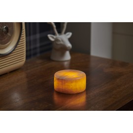 Auraglow Marble Stone Salt Effect Style LED Mood Light Glow Warm White Lamp with Timer Function - Perfect for Bedroom, Lounge or Office - Small