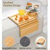 Kssiaz Couch Arm Tray, Bamboo Sofa Table for Couch, Sofa