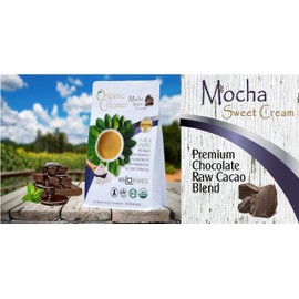 Realorganics "PURE & SIMPLE" - Powdered, Coffee Creamer / 100% Certified Organic / rBST Free / GMO Free / Gluten Free / Chemical, Additive & Preservative Free… MOCHA SWEET CREAM