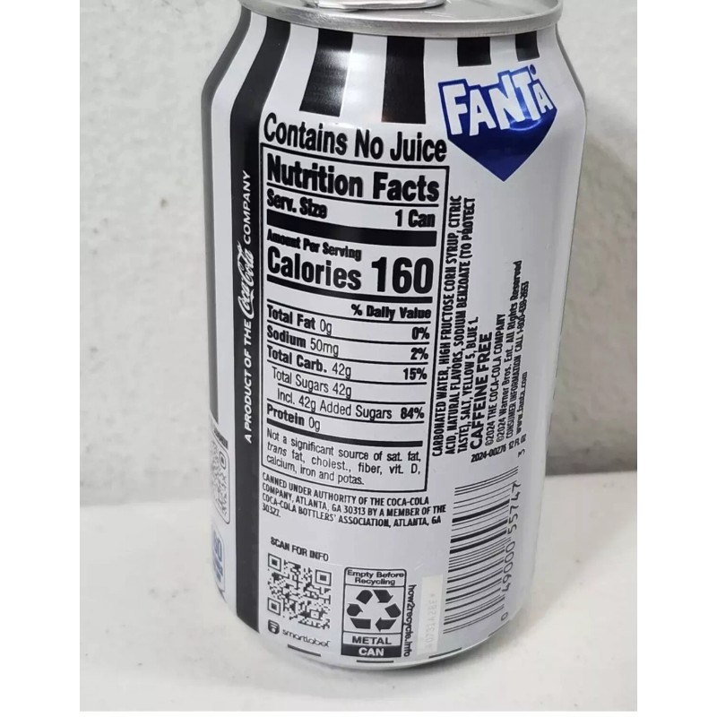 Fanta Beetlejuice Beetlejuice Movie 12oz Full Soda Can Haunted Apple