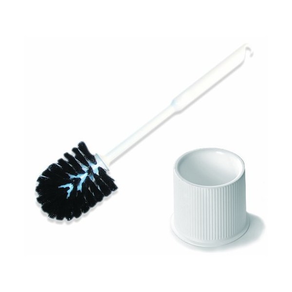 Continental Black Poly Bristle 14" Contoured Bowl Brush w/ Caddy
