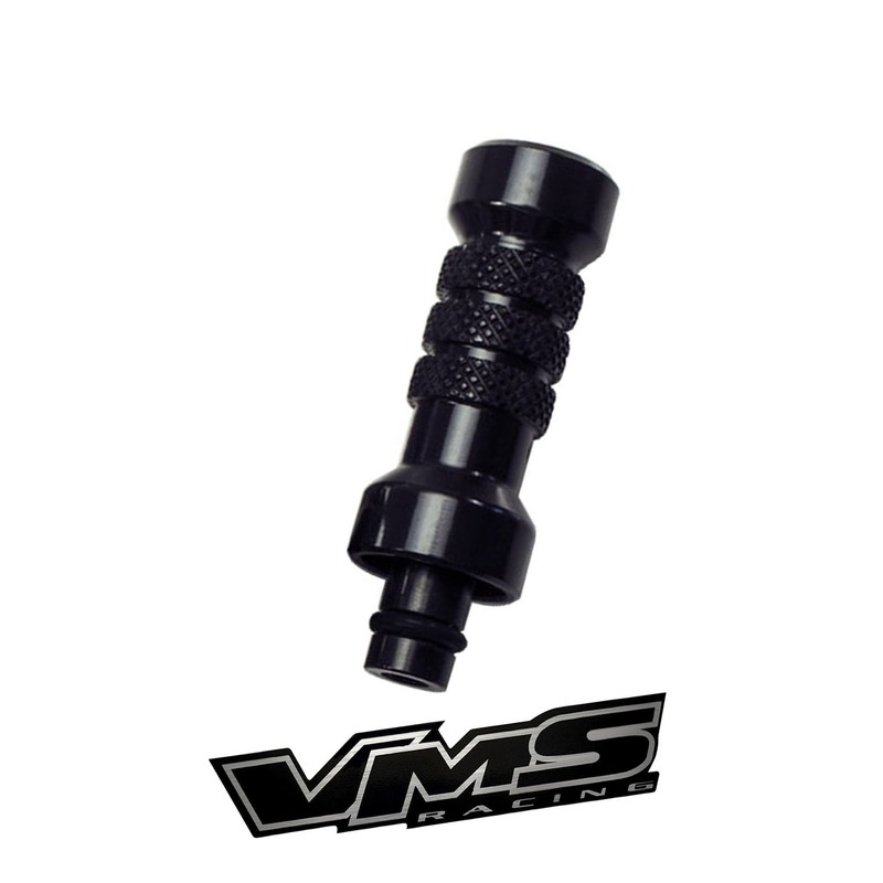 VMS Racing BLACK Engine Oil DIPSTICK HANDLE in Billet Aluminum