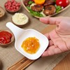 6Pcs Dipping Sauce Dishes, Plastic Dipping Sauce Plates with Storage