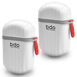 Pack of 2 Portable Travel Soap Dish, Travel Soap Box, Waterproof, with Lid and Drain, Leak-Proof Soap Box, Soap Dishes for Camp, Travel, Gym (White)