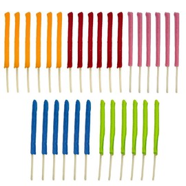 30 Pcs Microfiber Detail Duster Sticks Set - Fan Cleaning Brush, Crevice Tool, AC Vent Cleaner for Home, Car, Windows, Blinds, and Mini Split Units (Multicolor)