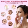 Hatteker Bikini Trimmer for Women,4-in-1 Dual Head Women's Electric Razor