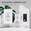 smart-us USB C Outlet, 30W 6.0 Amp 3-Port USB C