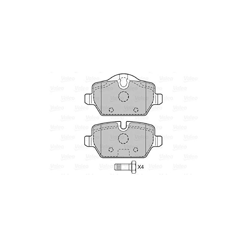 Valeo 598701 Brake Pad Set, disc brake