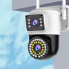 Dual Lens Security Camera HD 2MP Night Vision Motion Detection