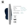 Trendi 1 Gang 2 Way Artistic Modern Glossy 10 Amp