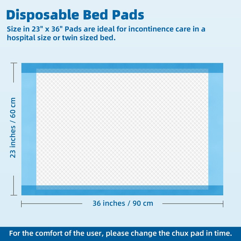 SOFYFINE 150 Count Chucks Pads Disposable 23"x36", Leakproof Adults Incontinence
