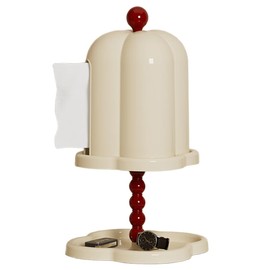 Snblzhef French Retro Tissue Box Senior Sense Living Room Light and Luxurious Cream White
