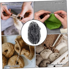 Gadpiparty Faux Fur Chunky Yarn for Crocheting Soft Fluffy Wool for Knitting Scarves Blankets and Accessories for Beginners and Professionals Black