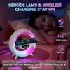 Htoxsdc Mini Smart LED Table Lamp, 4-in-1 Wireless Charger, Wireless
