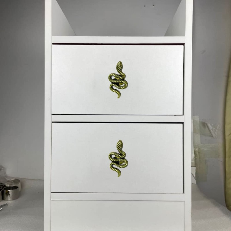 LB-LAIBA Snake Cabinet Knobs, Animal Drawer Knobs for Drawer Wardrobe