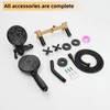 KAPHOME 2 Handle Shower Faucet Set With Handheld Shower Head,Dual