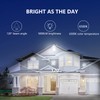 UFOND 5000 Lumens LED Flood Light with Plug,50W Waterproof Outdoor