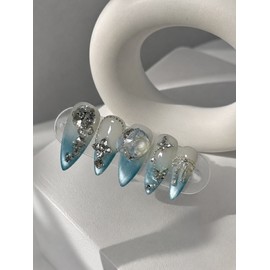 Summer Nail Magnetic Gel Blue Ocean Drop  - S-Square / 여름네일 자석젤 블루 오션 드롭  - S-스퀘어