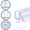 2-Pack Hipple Home Frameless Shower Door Bottom Seal Strip (5/16