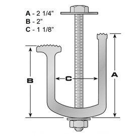Durable Aluminum Truck Tool Box Clamps (Set of 4) - Rust Proof, No-Drill Installation, Wide Load Distribution Tie Down Clamp for Vehicles(Silver)