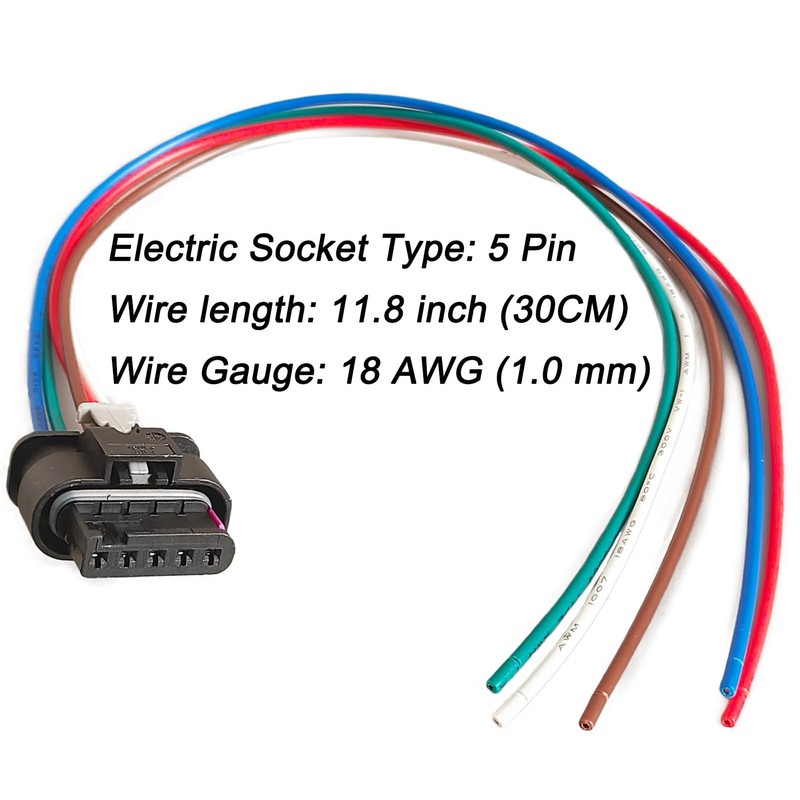 Micarun 5 Pin Rear Tail Lamp Rear Taillight Wiring Harness