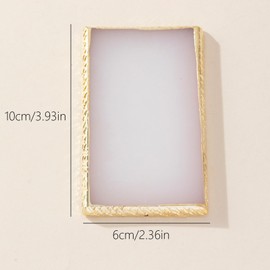 Waldd Resin Nail Art Palette Nail Polish Palette Nail Palette Nail Pallet for Nail Art (White)