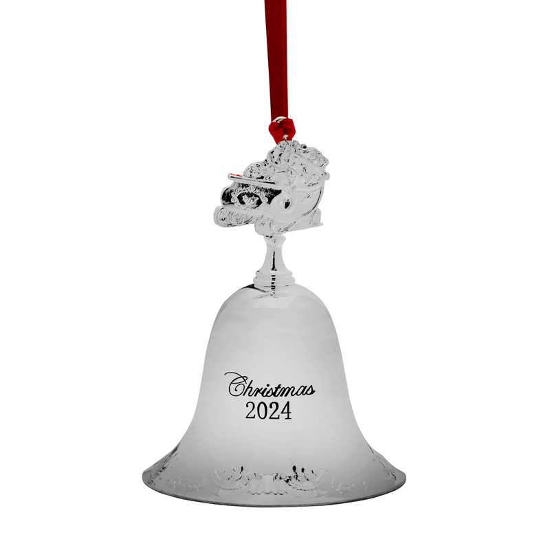 Wallace 2024 Silver Plated Grande Baroque Bell Ornament 30th Edition