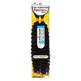 FreeTress Human Hair Braids - Water Bulk 18" (Color:4 MEDIUM BROWN)