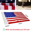 SWLOR Motorcycle American Flag, 6x9 inches, Red, White, Blue, Double
