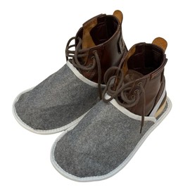 CUTSUGOK Felt Museum Slippers Overshoes Shoe Covers Overshoes for Floor Protection Against Dirt and Scratches Craftsman Slippers, gray
