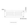 Polished Brass Heavy Duty 229mm x 152mm Hooded Louvre Air