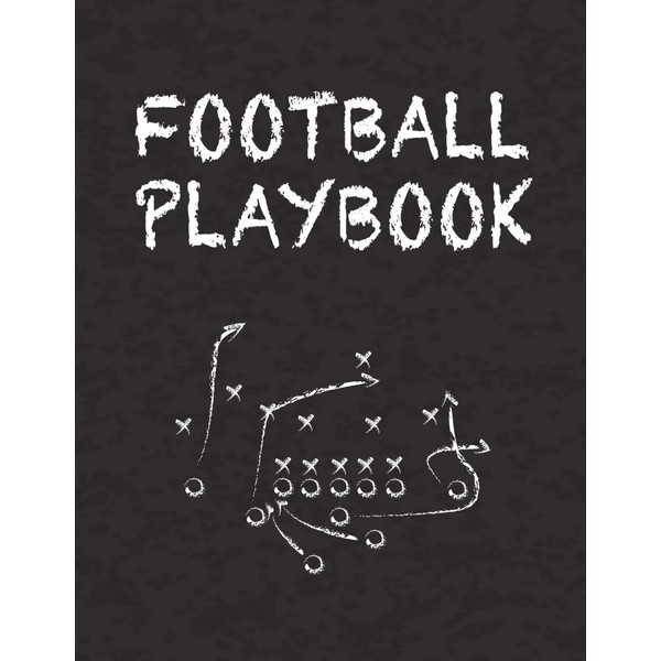 Football Playbook: 8.5" x 11" Notebook for Drawing Up Football