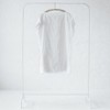 Seaside Tones Short Square Linen Dress - White