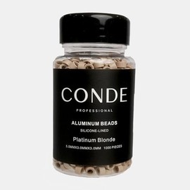 Conde Hair Aluminum Beads Silicon Lined (Platinum Blonde)