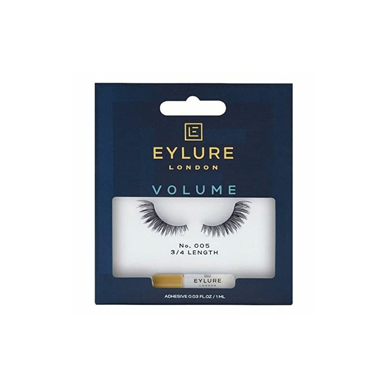 Eylure Volume Accent No. 005 Reusable Eyelashes, Adhesive Included, 1