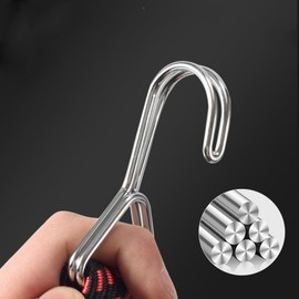 CTForest Pack of 10 Spiral Hooks, Expander Hooks, Tie Down Hooks, Ideal for Securing Tents, Camping or Hanging Clothes