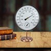 6’’ Outdoor Thermometer Hygrometer - Solid Brass Analog Temperature Gauge