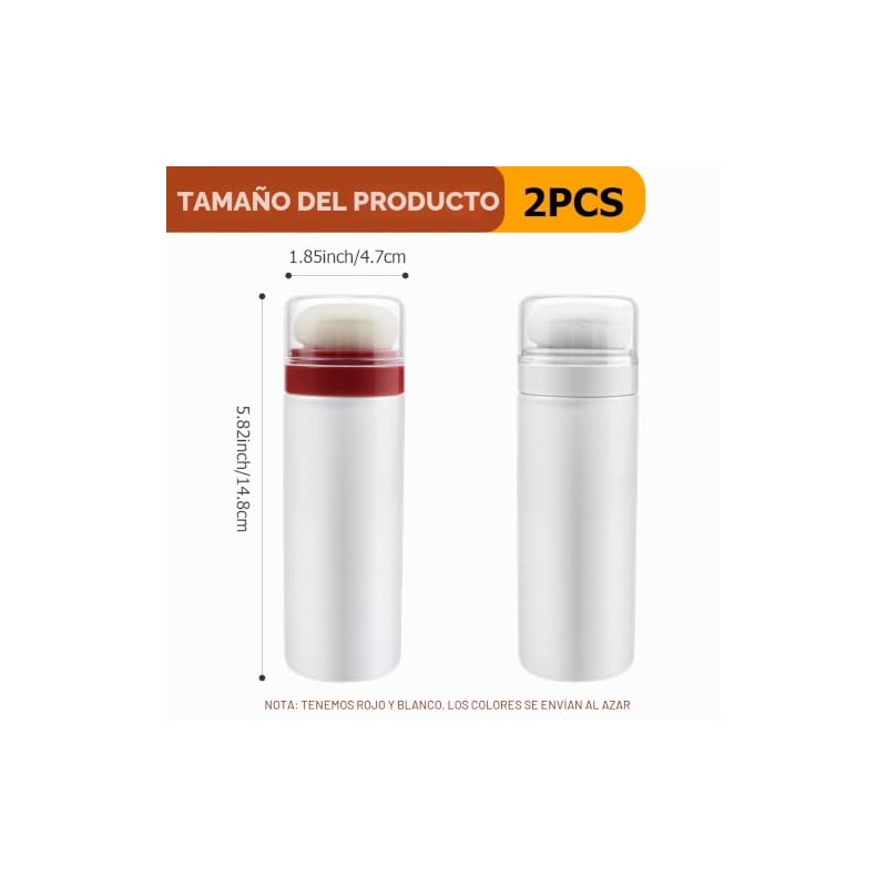 Botellas Dispensadoras Polvo Sueltas Vacías Portátiles Viaje Estuche Soplo Talco