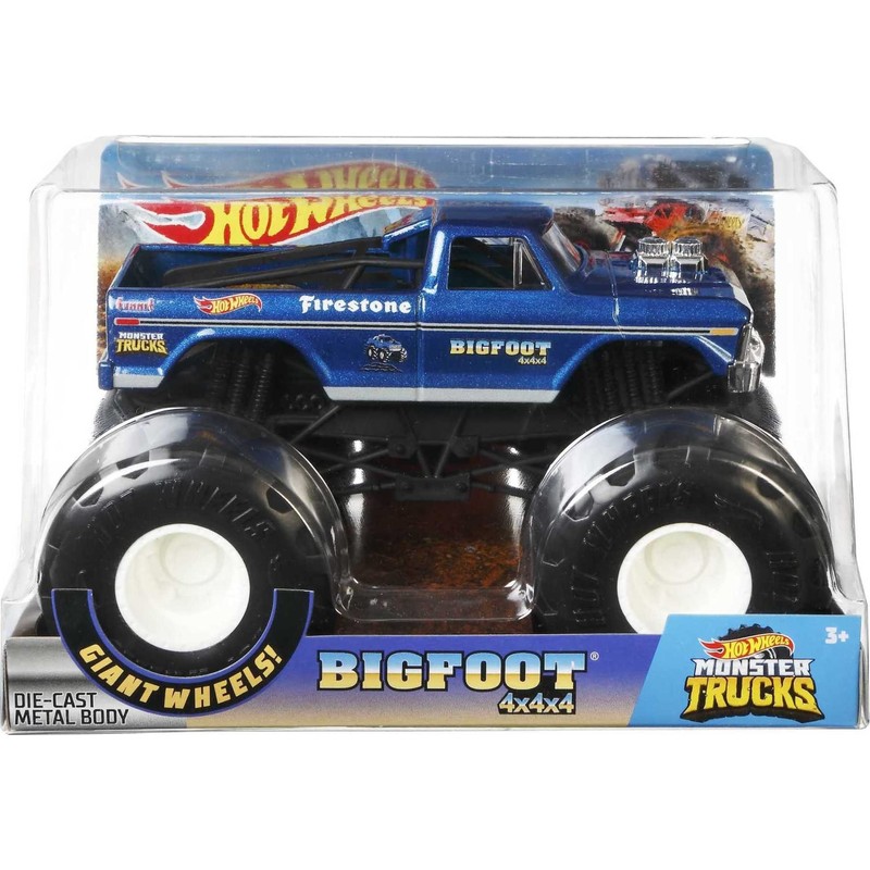 Hot Wheels Monster Trucks Bigfoot 1:24 Scale for Kids Age